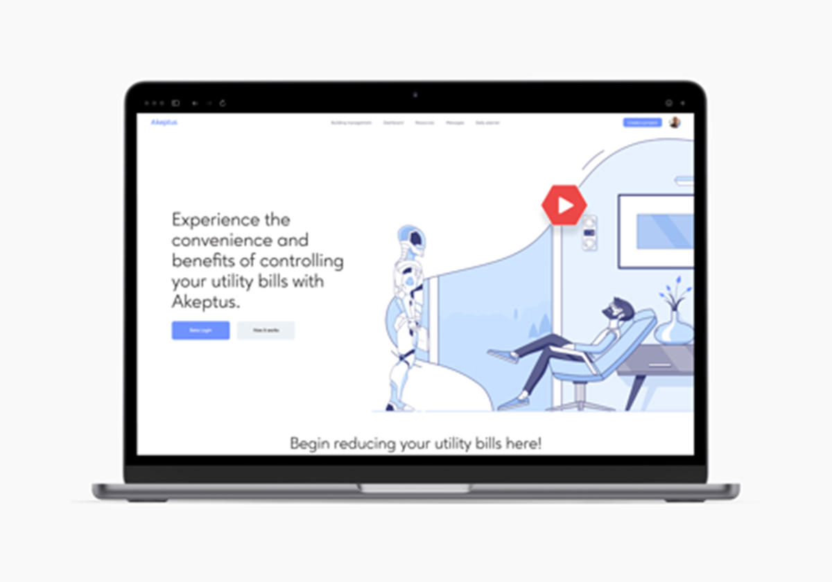Website for a smart home tech company. - Akeptus